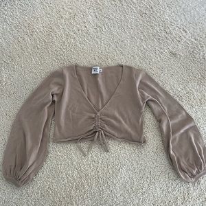 Princess Polly Cropped Long Sleeve Top